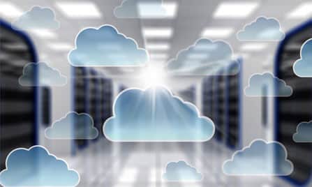 Verschiedene Typen von Cloud Computing (private, hybrid, public)