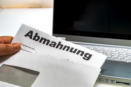 Abmahnung Brief