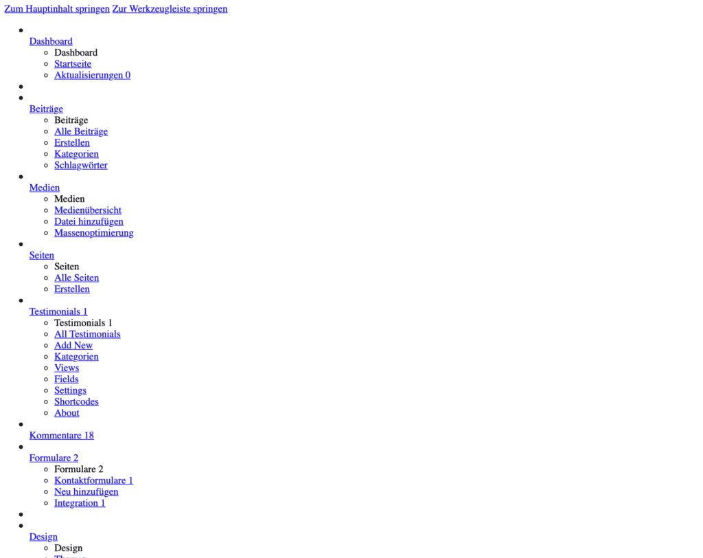 wordpress-admin-bereich-zerschossen